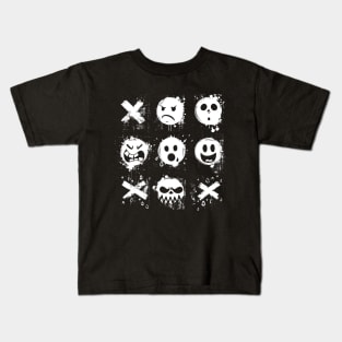 gloomy emoticons Kids T-Shirt